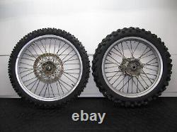 98 Yamaha YZ250 YZ 250 Assemblage de roue avant arrière pneu jante moyeu rayons
