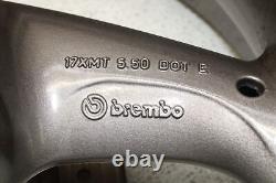 99 00 01 02 03 Ducati St4 916 Jante Arrière Avant 3 Rayons Grise Rotor Arrière OEM