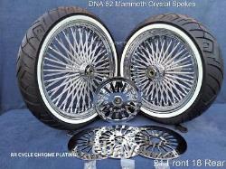 ADN 52 Roues à rayons en cristal Poulie de rotor Pneu Harley Touring 09-22 Road Glide