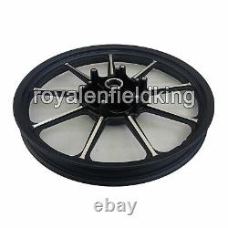 Adapté pour Royal Enfield Classic 500 Parado 9 Rayons D5 Jante en Alliage Avant & Arrière