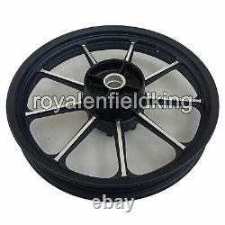 Adapté pour Royal Enfield Classic 500 Parado 9 Rayons D5 Jante en Alliage Avant & Arrière