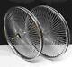 Beach Cruiser Lowrider 20 140 Rayons Arrière & Front Bicycle Wheelset Chrome