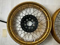 Bmw Gold R1250gs Adventure LC Spoked Tubeless Wheels Paire Avant Et Arrière