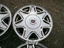 Cadillac Eldorado Deville Séville Oem 16 X 7 Chrome 7 Spoke Wheels Rims Set