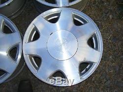 Cadillac Oem Set De 4-16 X 7 Usiné Poli 7 Spoke Wheels Jantes 9592713