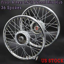 Cerceau et moyeu de roue avant et arrière avec 36 rayons K0-K5 pour Honda Trail CT90 CT200