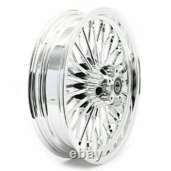 Chrome Fat Spoke Roues Rims 21x2.15 16x3.5 Pour Harley Softail Heritage Classic