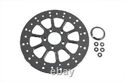 Disque de frein avant ou arrière de 11-1/2 pouces style 10 branches compatible avec Harley Davidson