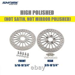 Disques de frein 11.5 2 pièces avant et 1 pièce arrière Super Spoke SS pour Harley Touring Softail