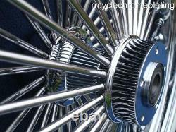 Dna Mammouth 52 Spoke Chrome Roues Rotors Pneus Harley Touring 09-21 Glide De Route