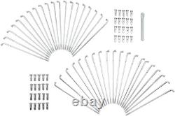 ENSEMBLE DE RAYONS DRAG SPECIALTIES 16-0501-BC629 Centre Creux Avant/Arrière Chrome