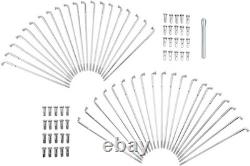 ENSEMBLE DE RAYONS DRAG SPECIALTIES 16-0501-BC629 Centre Creux Avant/Arrière Chrome 16