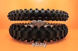 En français, cela se traduit par : 2003 02-11 YZ250 YZ 250 Ensemble de roues avant et arrière OEM Moyeu Jante Rayon Pneu Centre 19/21