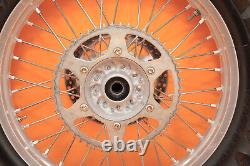 En français, cela se traduit par : 2003 02-11 YZ250 YZ 250 Ensemble de roues avant et arrière OEM Moyeu Jante Rayon Pneu Centre 19/21