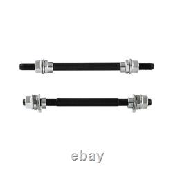 Ensemble de 20 Jantes de Roue de Vélo 18 Rayons Arrière & Avant Roue en Aluminium Monovitesse Argent