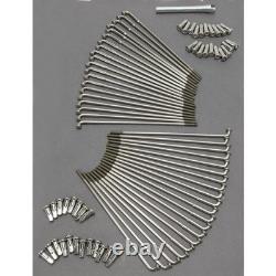 Ensemble de rayons SS pour moyeu avant ou arrière Drag Specialties pour jante à centre creux DS-380201
