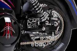 Ensemble de rayons à centre tombant chromé de 16 pouces pour Harley Wide Glide 80-86