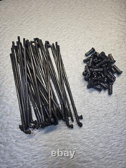 Ensemble de rayons avant et arrière Harley WL WLA WLC WLD Flathead 16 Parkerized 3942-40