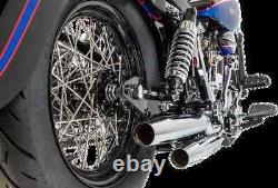 Ensemble de rayons centrale tombante chromés de 16 pouces DS pour Harley Bad Boy 95-97