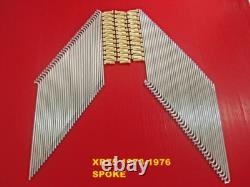 Ensemble de rayons chromés Fit HONDA XR75 1973 1976 FR/RR 72 pièces. Nipple or Japon.