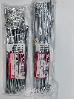Ensemble de rayons de roue avant et arrière 18' 21' CP pour Yamaha Enduro DT DT125 DT175