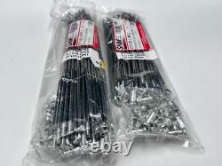 Ensemble de rayons de roue avant et arrière 18' 21' CP pour Yamaha Enduro DT DT125 DT175