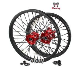 Ensemble de roues CNC Honda CRF250R 2014-2024 CRF450R 2013-2024 21 avant 19 arrière