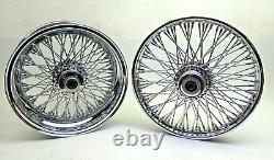 Ensemble de roues à 80 rayons LANDMARK 17x5 R 19x2.5 F Harley Davidson Wide Glide Chopper