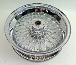 Ensemble de roues à 80 rayons LANDMARK 17x5 R 19x2.5 F Harley Davidson Wide Glide Chopper