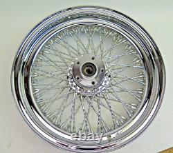 Ensemble de roues à 80 rayons LANDMARK 17x5 R 19x2.5 F Harley Davidson Wide Glide Chopper