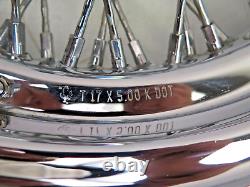Ensemble de roues à 80 rayons LANDMARK 17x5 R 19x2.5 F Harley Davidson Wide Glide Chopper