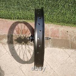 Ensemble de roues à rayons de 20 2.35-3.5, 100 135mm 12G, double couche en alliage d'aluminium noir