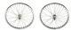 Ensemble De Roues à Roue Libre En Acier Pour Vélo De 20 X 2,125 Pouces à L'avant Et à L'arrière, Avec 36 Rayons De 12g En Chrome.