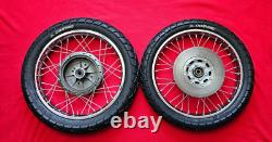 Ensemble de roues avant 1.60 18 et arrière 1.85 18 YAMAHA RD350 RD250 avec rayons 2PCS