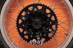 Ensemble de roues avant et arrière OEM 1987 86-87 TT350 XT350 avec moyeu, jante, rayons, pneu et centre