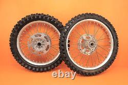 Ensemble de roues avant et arrière OEM KX250 KX 250 2004 04-07 Moyeu Jante Rayons Pneu Centre