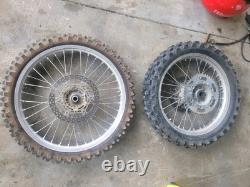 Ensemble de roues avant et arrière OEM YZ250F YZ 250F 2005 02-13 moyeu jante rayon pneu centre