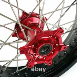 Ensemble de roues avant et arrière Supermoto 17 pour Honda CRF250R CRF450R 04-12 CR125R CR250R
