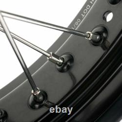 Ensemble de roues avant et arrière Supermoto 17 pour Honda CRF250R CRF450R 04-12 CR125R CR250R Ensemble de roues avant et arrière Supermoto 17 pour Honda CRF250R CRF450R 04-12 CR125R CR250R