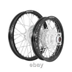Ensemble de roues avant et arrière en alliage d'aluminium avec moyeux et rayons renforcés pour Honda CRF110
