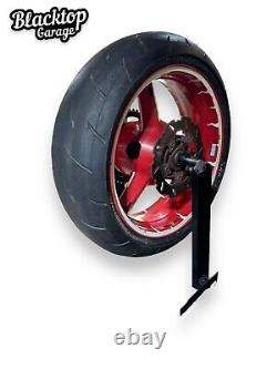 Ensemble de roues avant et arrière rouges et blanches Suzuki Gsxr600 Gsxr750 2004 2005