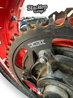 Ensemble de roues avant et arrière rouges et blanches Suzuki Gsxr600 Gsxr750 2004 2005