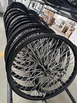 Ensemble de roues de bicyclette Heavy Duty 26, double couche en alliage d'aluminium, jante de vélo à 36 rayons de 10G