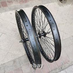 Ensemble de roues de bicyclette lourdes de 26 pouces, jeu de roues 12G à 48 rayons, jantes de vélo avant et arrière