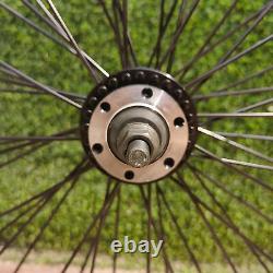 Ensemble de roues de bicyclette lourdes de 26 pouces, jeu de roues 12G à 48 rayons, jantes de vélo avant et arrière