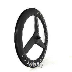 Ensemble de roues de vélo de contre-la-montre tout carbone 700C largeur 28mm, compatible tubeless et tubulaire, frein à disque/jante.