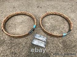 Front & Rear Wheel Rim 2pcs & Spoke 72pcs Honda C100 Ca100 C102 C105 Ca105t