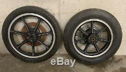 Harley Ironhead Xlh Xlch Avant Et Arrière 7 Spoke Roues En Alliage