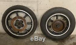 Harley Ironhead Xlh Xlch Avant Et Arrière 7 Spoke Roues En Alliage