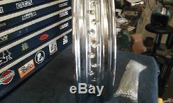 Harley Panhead Shovelhead Chrome 16 Rim Withchrome Pour 1940-1980 Spokes Big Twins